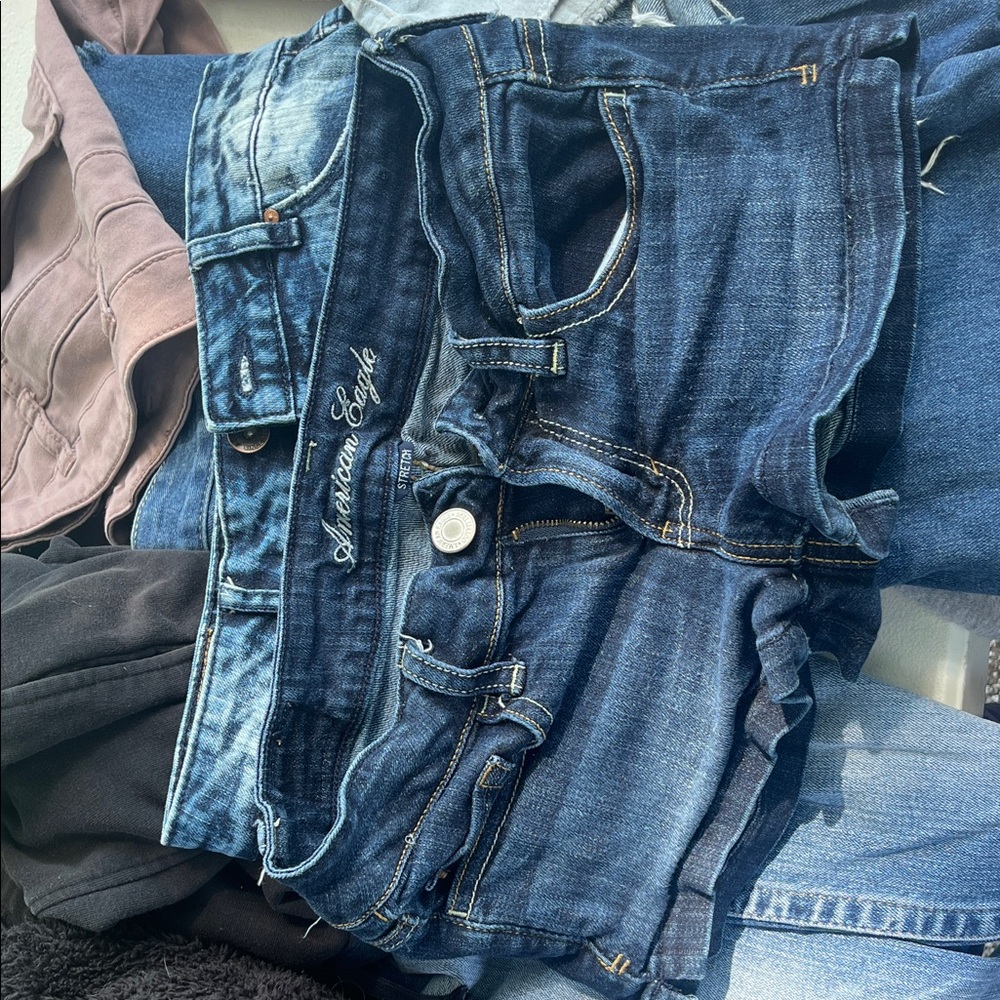 American Eagle Outfitters Dark Blue Jean Shorts